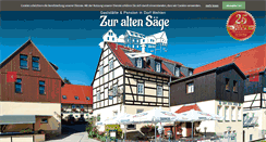Desktop Screenshot of pension-zur-alten-saege.de